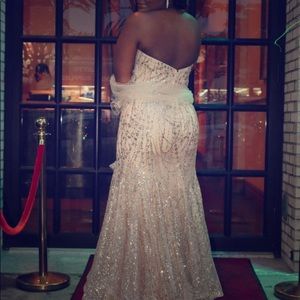 Gold Sparkley Prom Dress
